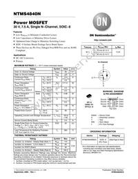 NTMS4840NR2G Datasheet Cover