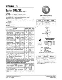 NTMS4917NR2G Datasheet Cover