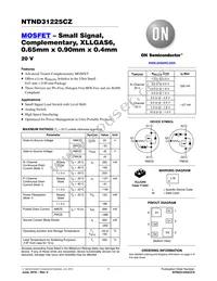 NTND31225CZTAG Datasheet Cover