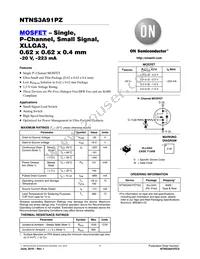 NTNS3A91PZT5G Datasheet Cover