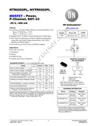 NTR0202PLT3G Datasheet Cover