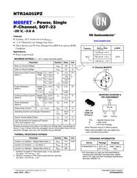 NTR3A052PZT1G Datasheet Cover