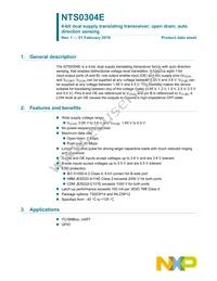 NTS0304EUKZ Datasheet Cover