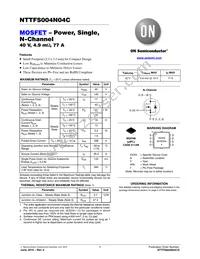 NTTFS004N04CTAG Datasheet Cover