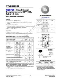 NTUD3169CZT5G Datasheet Cover