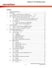 NUC100VD3AN Datasheet Page 2