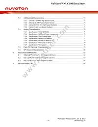 NUC100VD3AN Datasheet Page 4