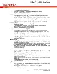 NUC100VD3AN Datasheet Page 9