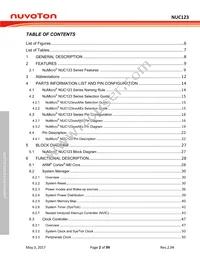 NUC123SC2AN1 Datasheet Page 2