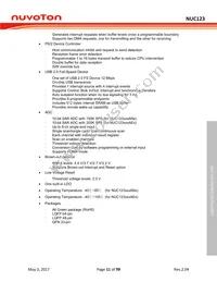 NUC123SC2AN1 Datasheet Page 11