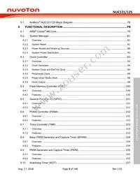 NUC125SC2AE Datasheet Page 3