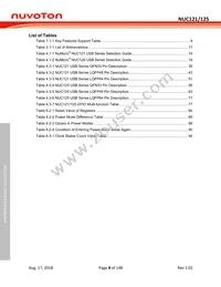 NUC125SC2AE Datasheet Page 8