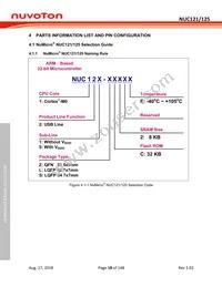 NUC125SC2AE Datasheet Page 18