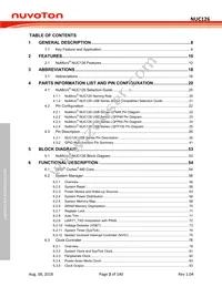 NUC126VG4AE Datasheet Page 2