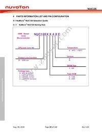 NUC126VG4AE Datasheet Page 20