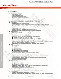 NUC131SD2AE Datasheet Page 8