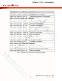 NUC140RE3CN Datasheet Page 22