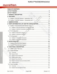 NUC230VE3AE Datasheet Page 2