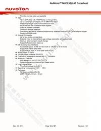 NUC230VE3AE Datasheet Page 16