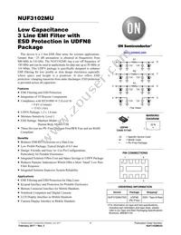 NUF3102MUTAG Datasheet Cover