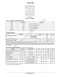 NUF4211MNT1G Datasheet Page 2