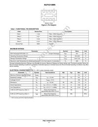 NUF4310MNTAG Datasheet Page 2