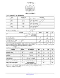 NUF6001MUT2G Datasheet Page 2