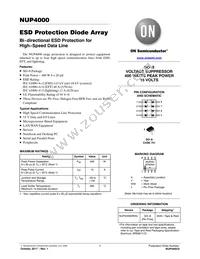 NUP4000DR2G Datasheet Cover