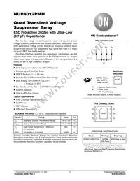 NUP4012PMUTAG Datasheet Cover