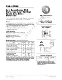 NUP4105MUTAG Datasheet Cover