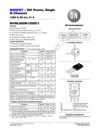 NVHL080N120SC1 Datasheet Cover