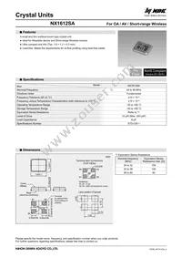 NX1612SA-50M-EXS00A-CS08403 Datasheet Cover