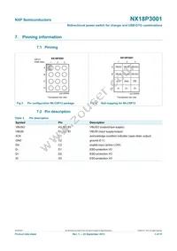 NX18P3001UKZ Datasheet Page 3