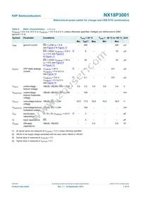 NX18P3001UKZ Datasheet Page 7