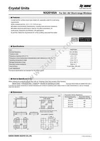 NX2016SA-26M-STD-CZS-1 Datasheet Cover