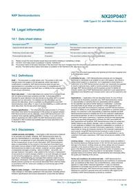 NX20P0407UKAZ Datasheet Page 16