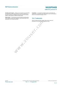 NX20P0408UKZ Datasheet Page 15