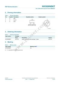 NX3008NBKT Datasheet Page 3