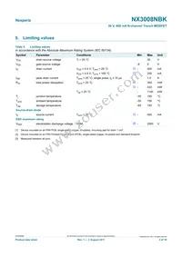 NX3008NBKVL Datasheet Page 3