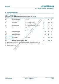 NX3008PBKW Datasheet Page 3