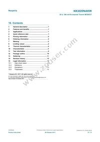 NX3020NAKW Datasheet Page 15
