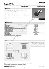 NX3225GB-20MHZ-STD-CRA-2 Datasheet Cover