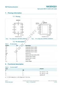 NX3DV221GM Datasheet Page 3