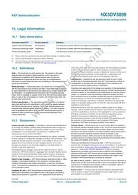 NX3DV3899HR Datasheet Page 20