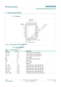 NX3DV642GU Datasheet Page 3