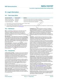 NX3L1G3157GW Datasheet Page 20