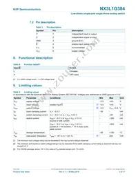 NX3L1G384GW Datasheet Page 3