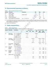 NX3L1G384GW Datasheet Page 4