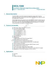 NX3L1G66GW Datasheet Cover