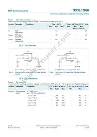 NX3L1G66GW Datasheet Page 5